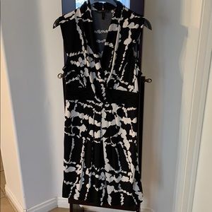 BCBG Black & White Dress